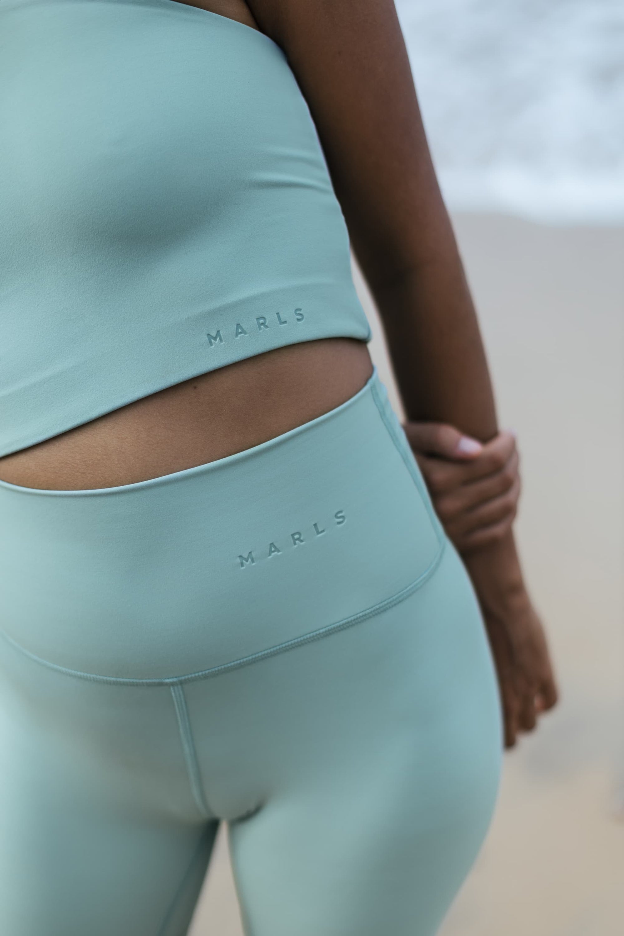 High-Rise Short Sea Salt Green